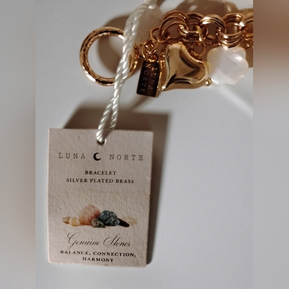 Luna Norte Gold Charm Bracelet - Picture 2 of 2